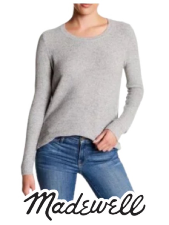 Madewell Sweaters - Madewell | Light Gray Riverside Textured Sweater - Size M
